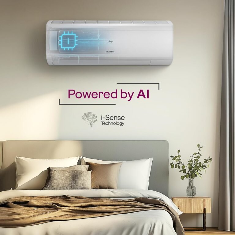 Godrej 2 Ton 3 Star, 5 Years Comprehensive Warranty, AI Powered, 5-In-1 Convertible Cooling, Self Clean Inverter Split AC (Copper, 2025 Model, Heavy Duty Cooling At 52 °C, AC...