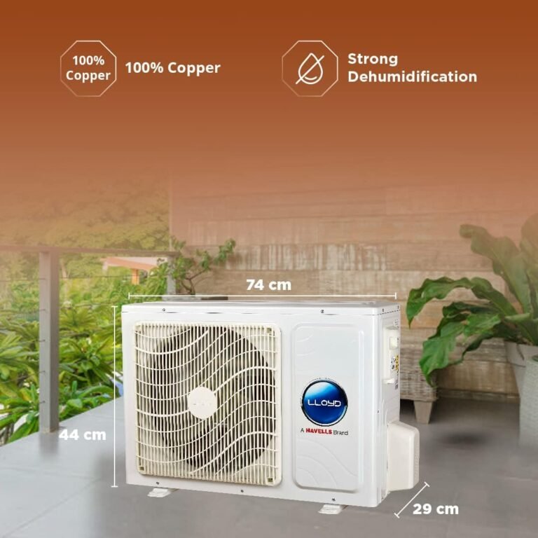 Lloyd 0.8 Ton 3 Star Inverter Split AC (6 in 1 Convertible, 100% Copper, Anti-Viral + PM 2.5 Filter, White with Silver Deco Strip, GLS09I3FOASR)